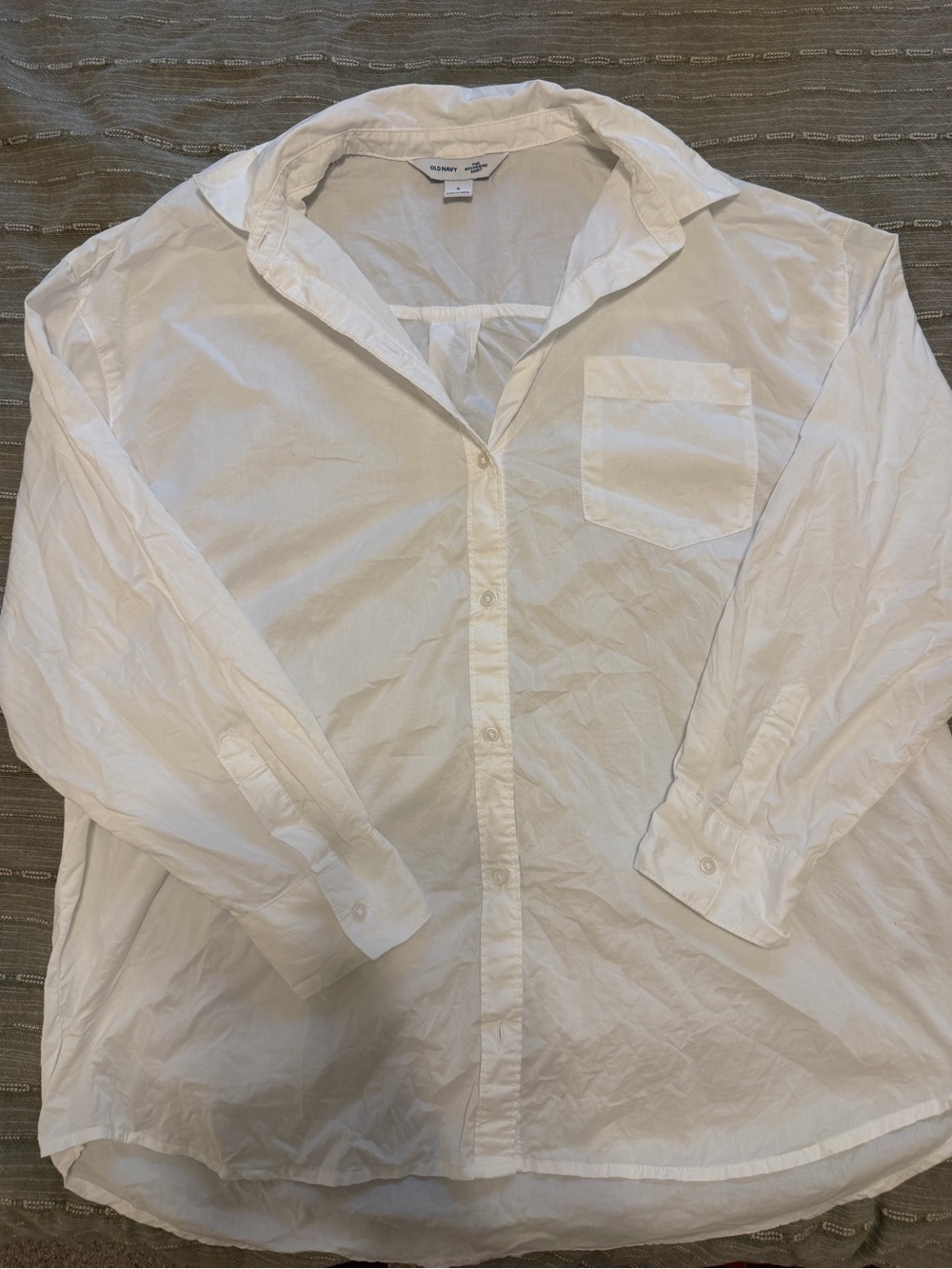 Classic White Button-Up Shirt